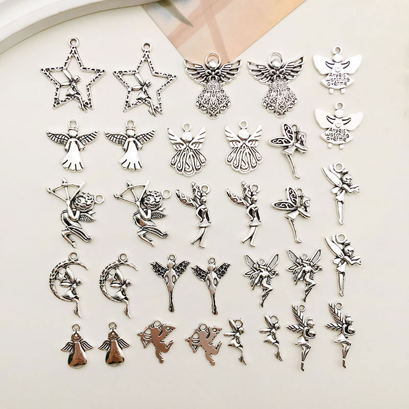 Retro DIY handmade jewelry accessories 1 fairy dancer Angel cheerleading Cupid bag pendant accessories