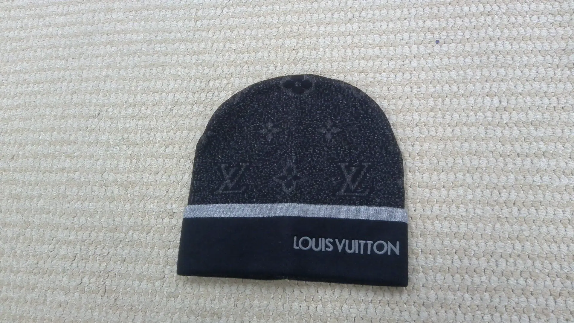 European and American Autumn and Winter New Men's Jacquard Embroidered Knitted Wool Hat, Thin Cold Weather Hat