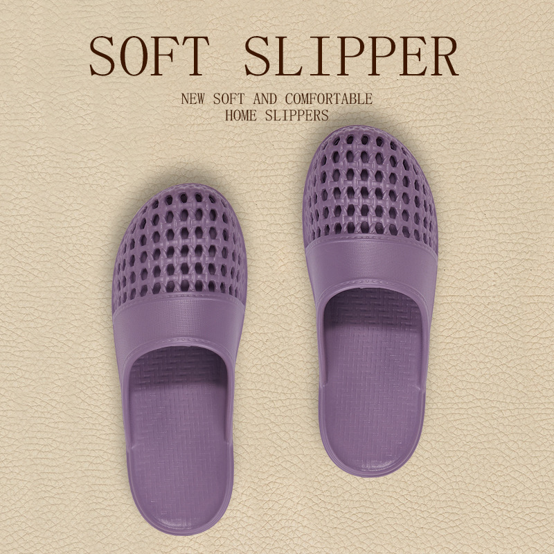 Bathroom Slippers for Women, Simple Indoor Eva Anti-Odor Anti-Slip Summer Closed-Toe Quick-Dry Slippers for Men, Suitable for Outdoor Use