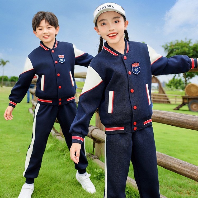 Baseball Uniform, Sports British Style Class Uniform, Elementary School Uniform, Spring and Autumn Four-Piece Set, Children's Kindergarten Uniform Set