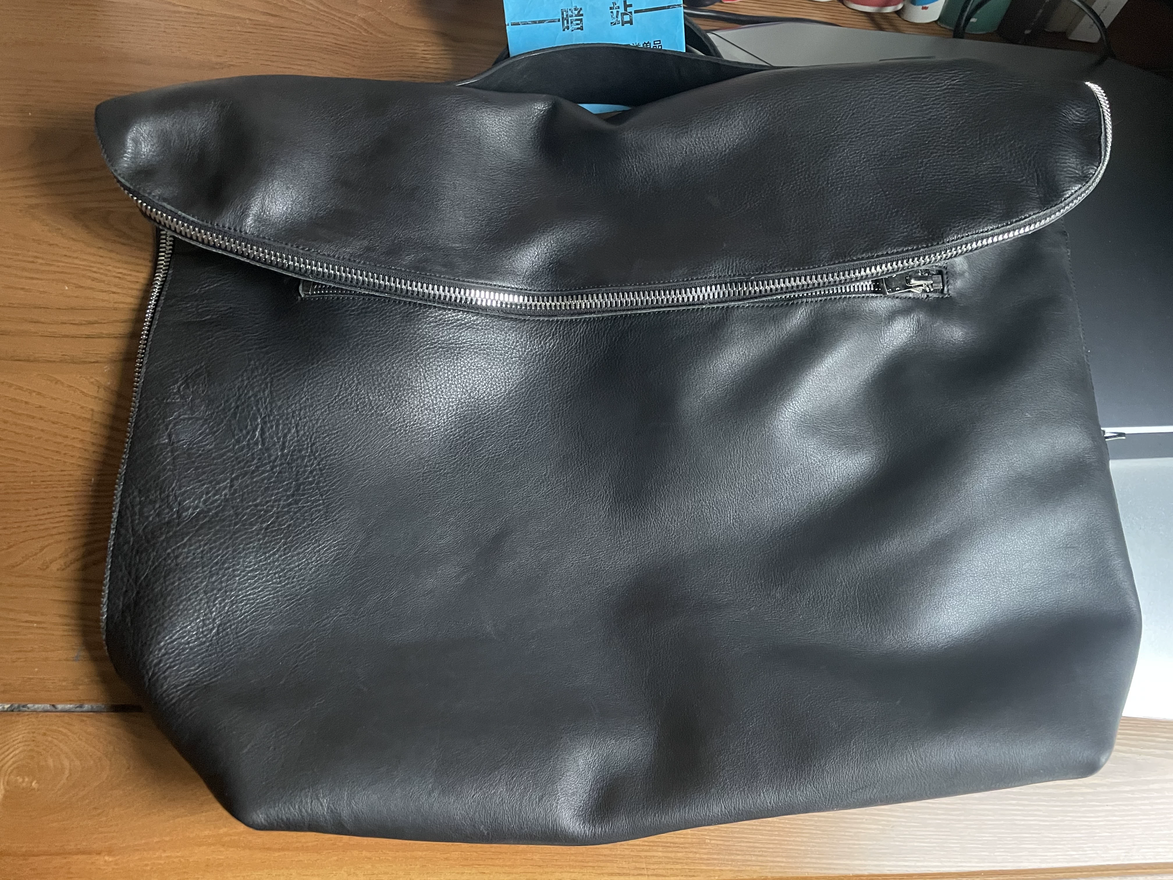 Dark Pioneer Craftsman Full Genuine Leather Large Bag M10 Shoulder Bag Made Entirely of Horse Leather