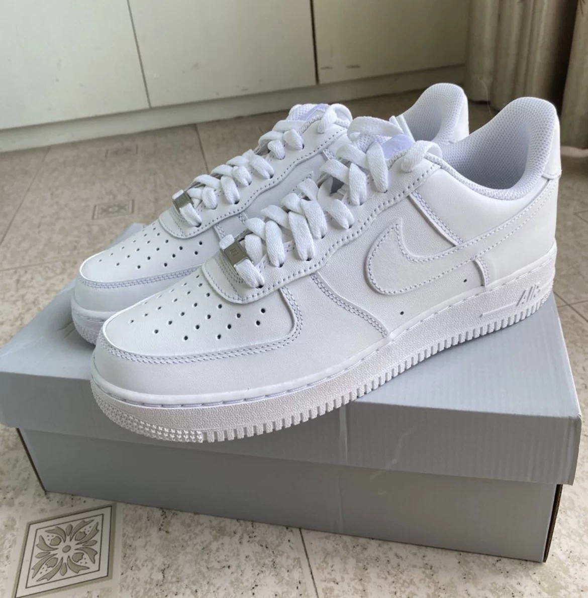 Adapted to Nike Air Force 1 Low White Small White Shoes Flat Lace Air Force One AF1 Shoeline