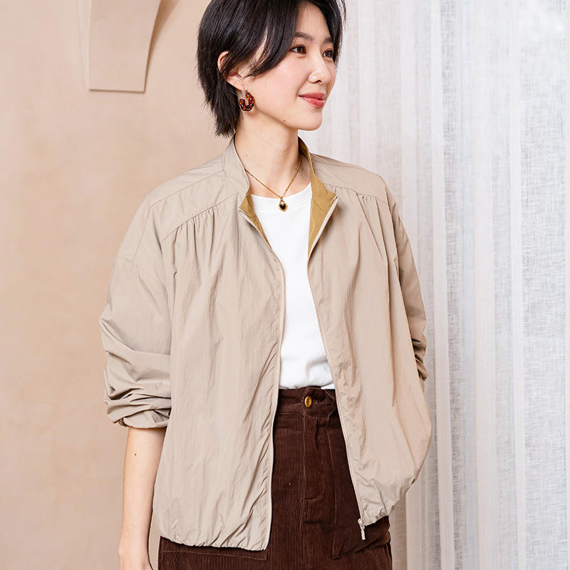 Yun Yun 2026 Spring New Short Jacket for Women, Reversible Commuter Fashion Shirt for Women A262516156Fy