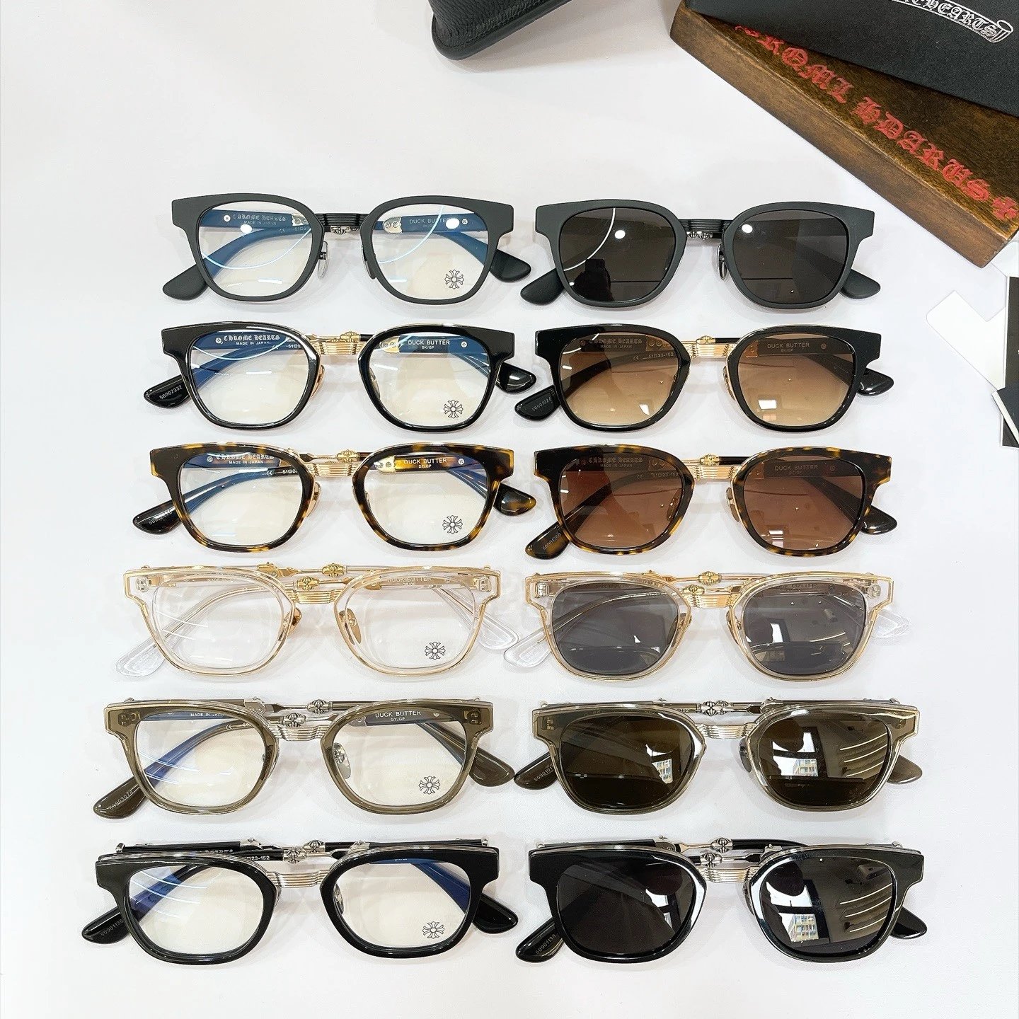 《原单》 CHROME HEARTS克罗心新款太阳镜🕶️墨镜 平光镜⚜️⚜️⚜️MODEL:DUCK BUTTER⚜️⚜️⚜️SIZE:51口23-152⚜️⚜️⚜️