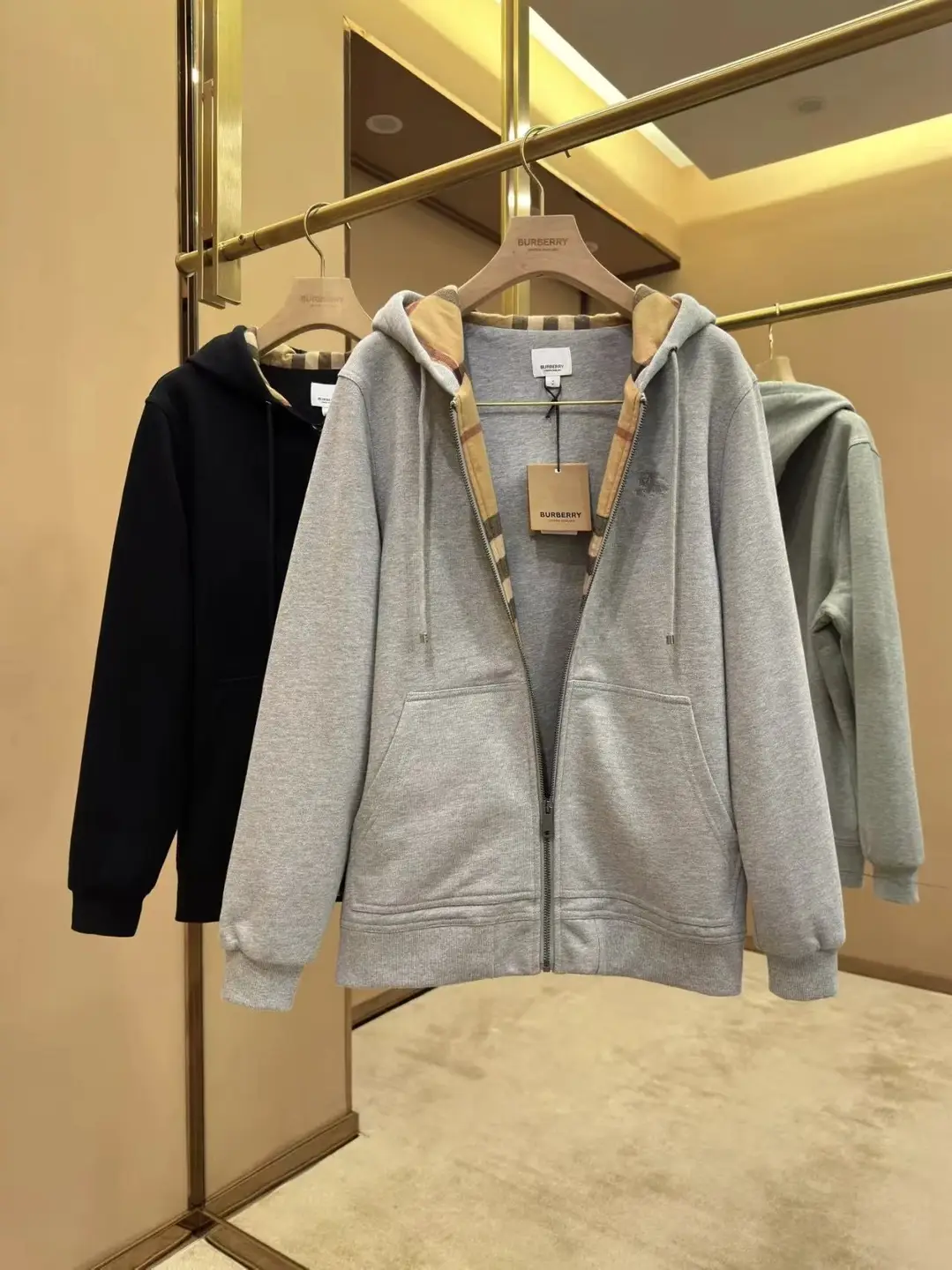 bbl dress top zipper hooded loose fit jacket