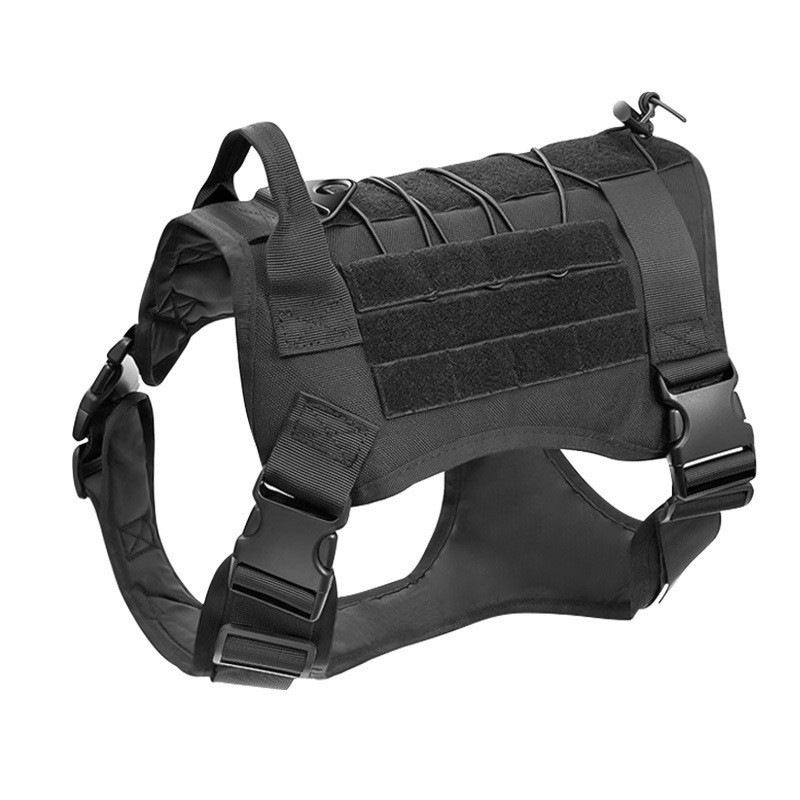 Tactical Style Pet Dress-Up Collar, Available in Multiple Colors, Outdoor Nylon Leash, Large Dog Collar, Military Dog Collar, Chest Harness