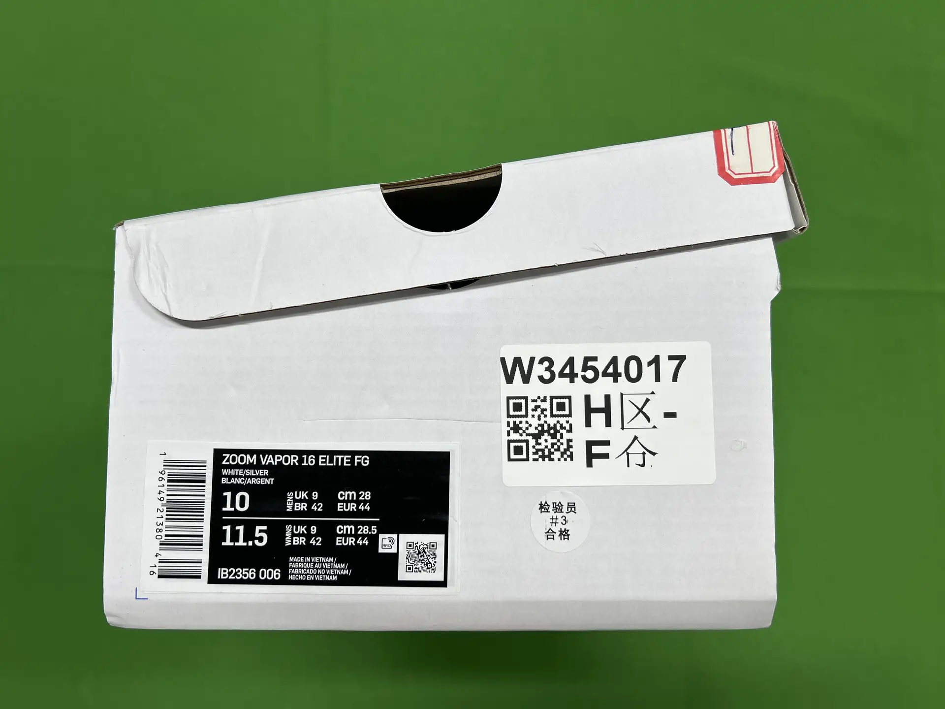 Nike Zoom Vapor 16 Elite FG White/Silver