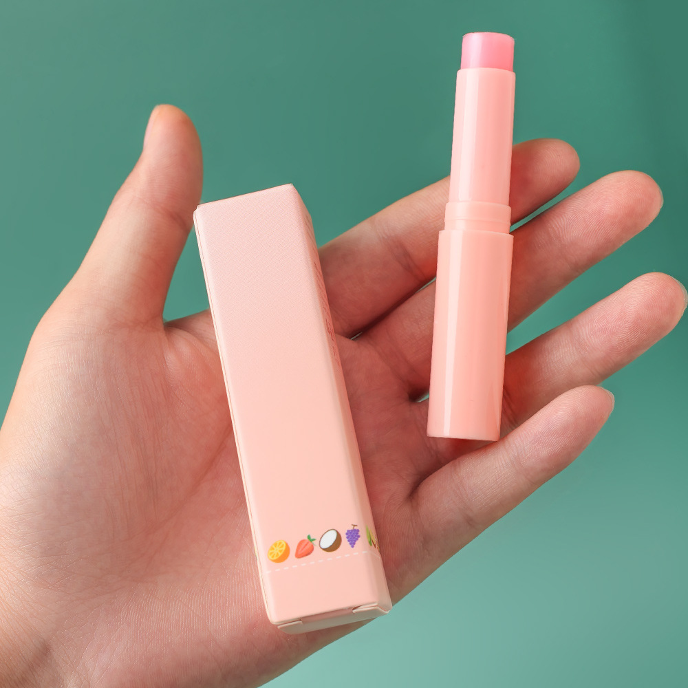 Foreign Trade Fruit-Flavored Lip Balm Moisturizing Vaseline Lip Balm Wholesale Unisex Logo Cross-Border Small Batch