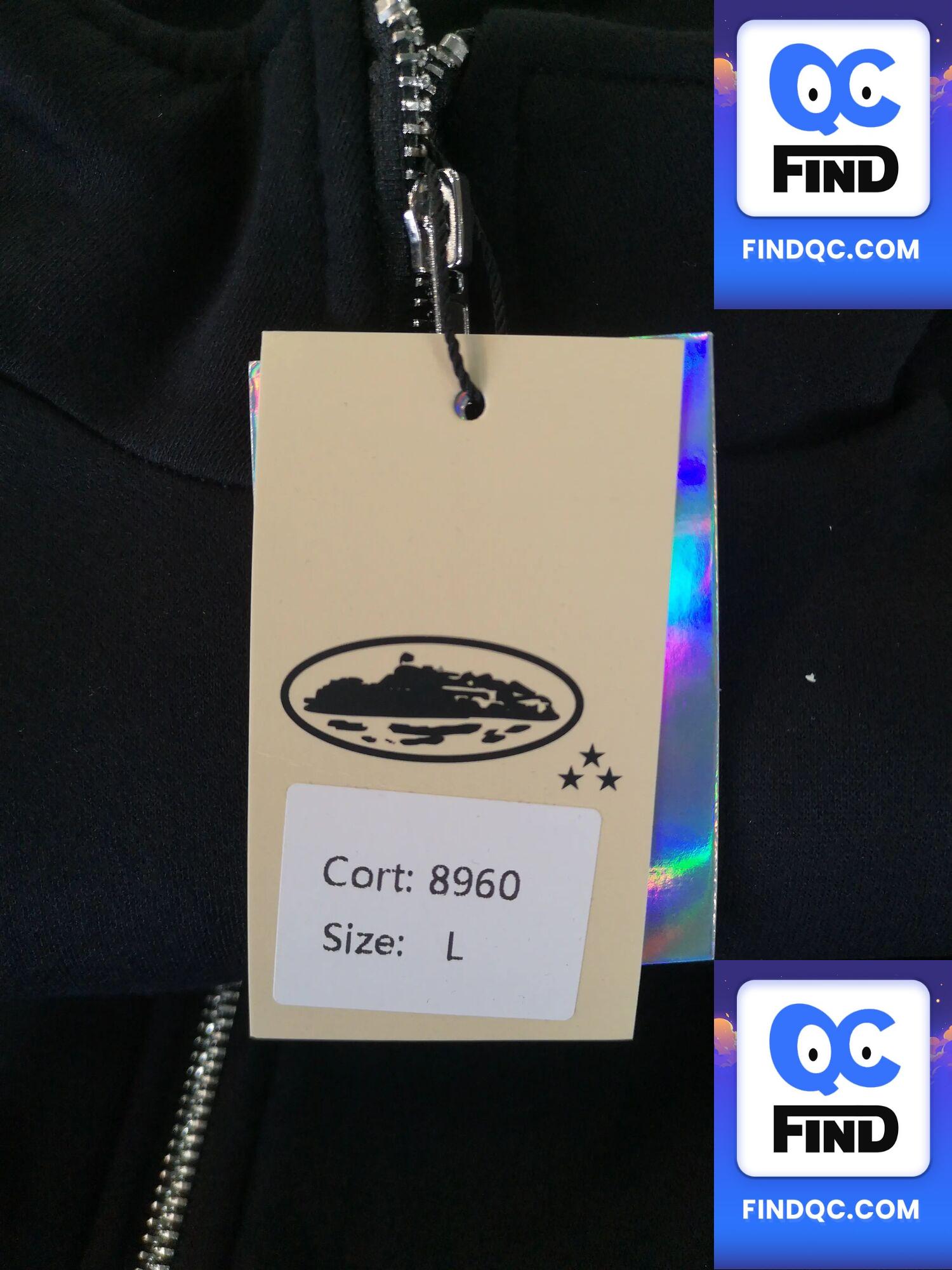2024 New arrival Corteiz Comfy Basics Print Stand Collar Athleisure Fleece-lined Zipper Outwear Niche style Trendy Suit QC