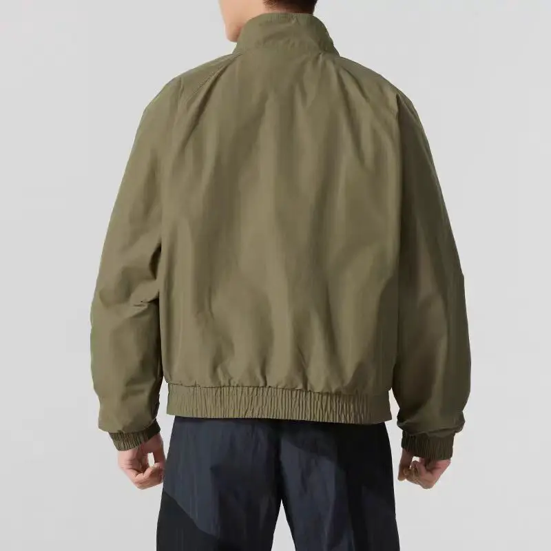 New Trendy Brand Autumn and Winter Men's Polar Fleece Lining Jacket Loose Woven Fleece-Lined Jacket Top Fz0657-010