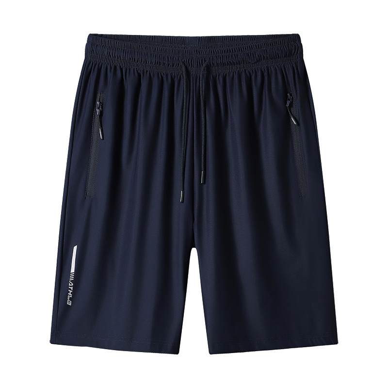Ice Silk Pants Men's Summer Thin Men's Casual Pants Breathable Leg Loose Pants Quick-drying Air-conditioning Sports Pants