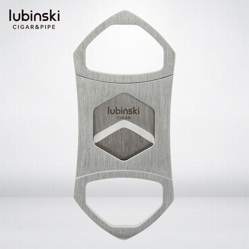 LUBINSKI Cigar scissors stainless steel double-edged portable cigar knife rubinski Cigar scissors