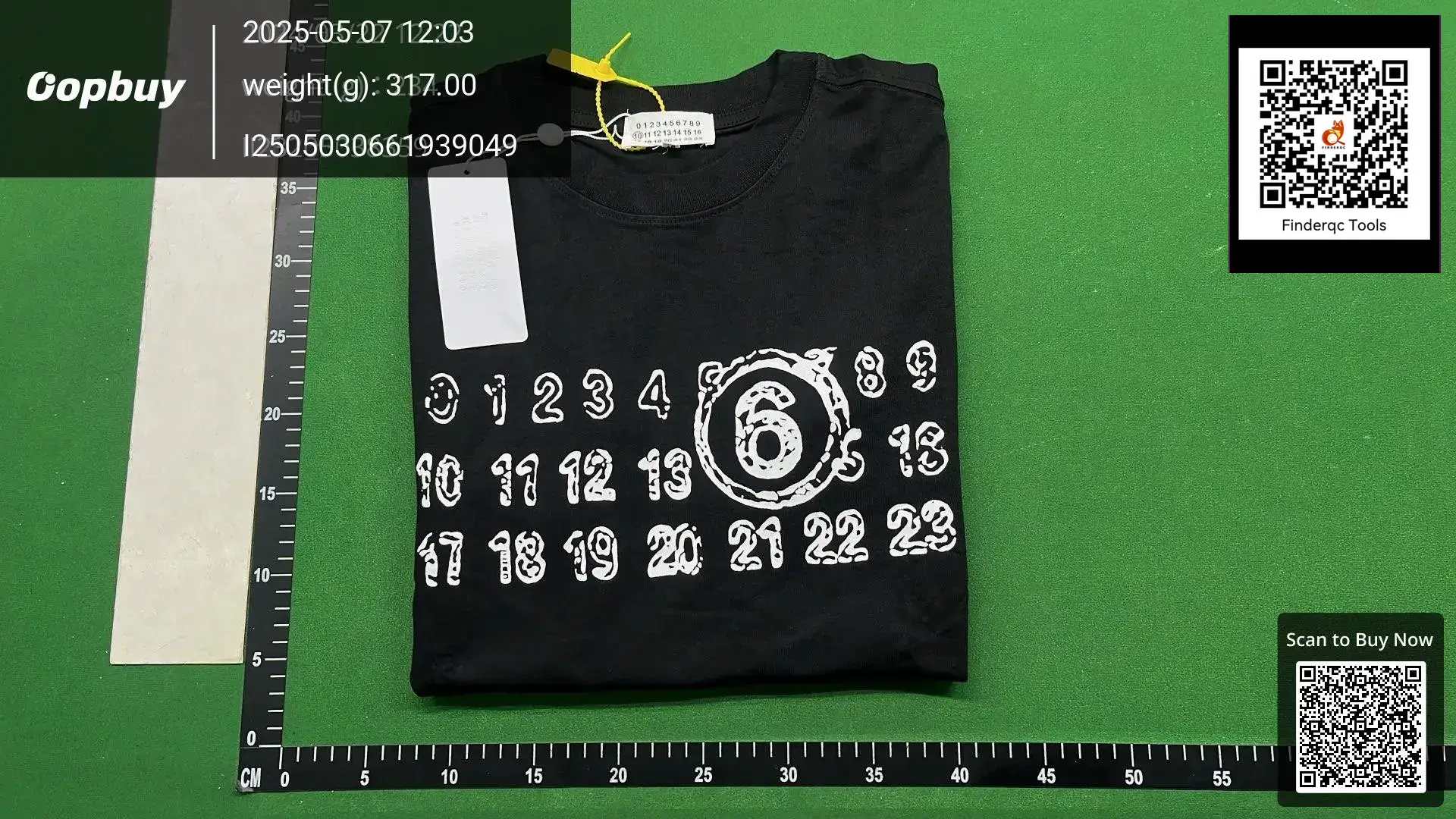 Summer New mm6 Embroidered Loose T-shirt Label Printing Loose Round Neck Men's and Women's Couples Short Sleeve Top Fashion Brand Shirt