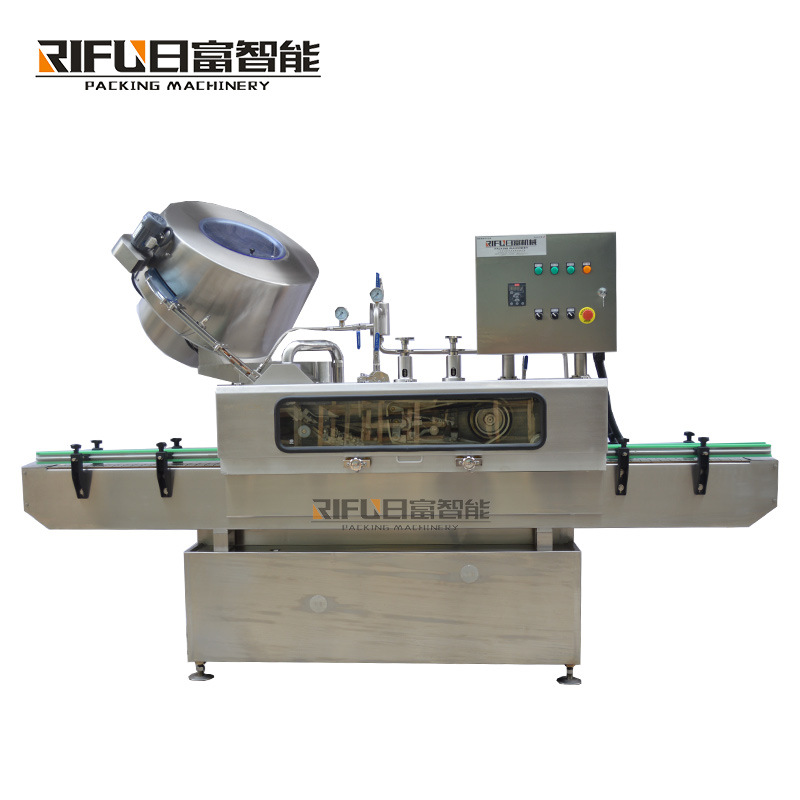 High-speed steam vacuum capping machine laundry detergent detergent capping machine Shower Gel Shampoo capping equipment