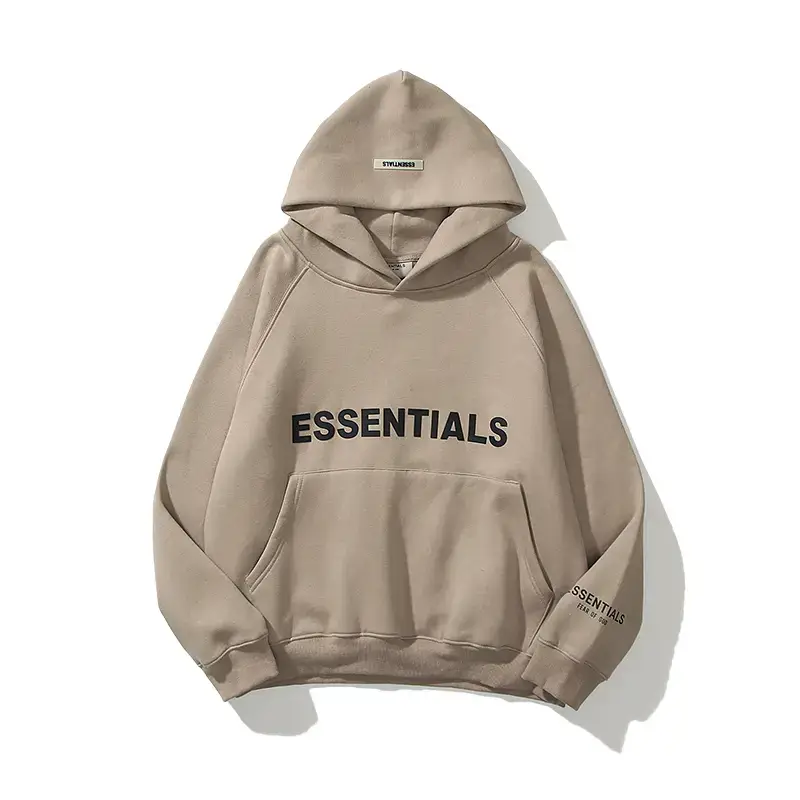 High Street Fashion Brand Essentials Three-Dimensional Letter Sweatshirt for Men, Hooded, Loose, Casual, Versatile, Couple Fog Hoodie