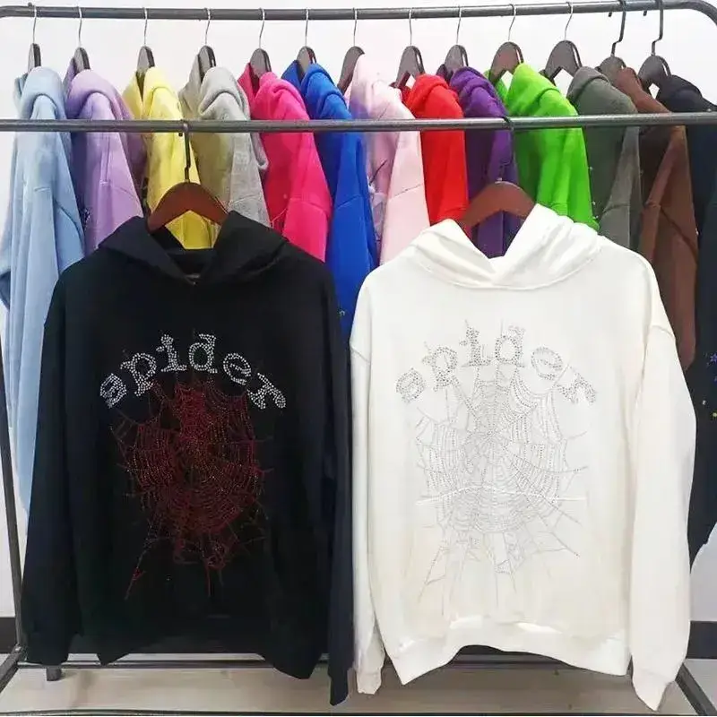Cross-border high quality Original Sp5der Wear 450G Heavy fleece-lined Couple Hoodie Amazon Cross-border Special