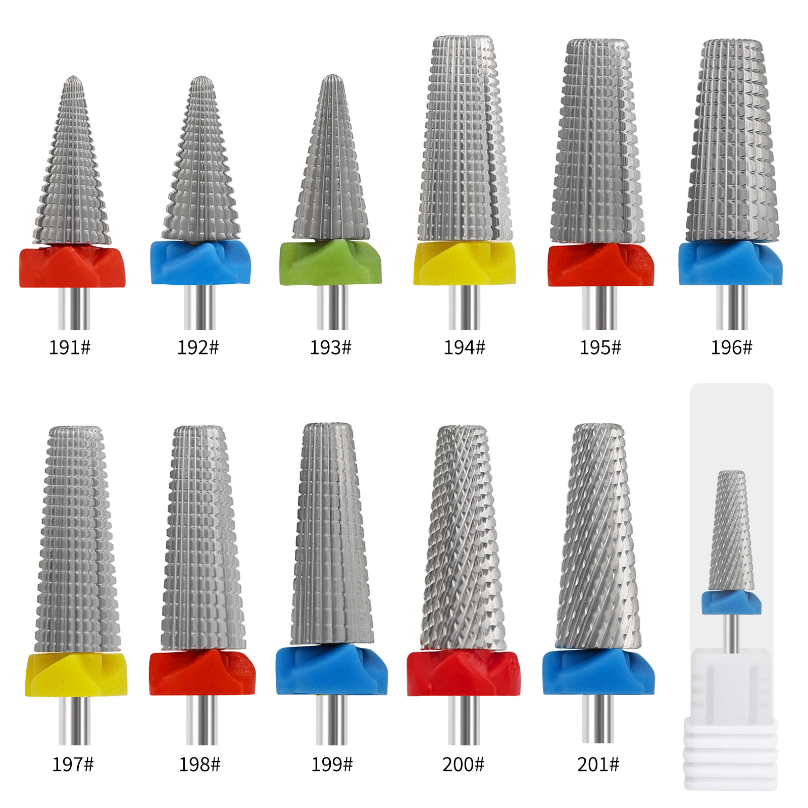 High-end tungsten steel grinding head hard alloy drill bit five-in-one cross tooth quick nail removal nail grinding plate step does not shake