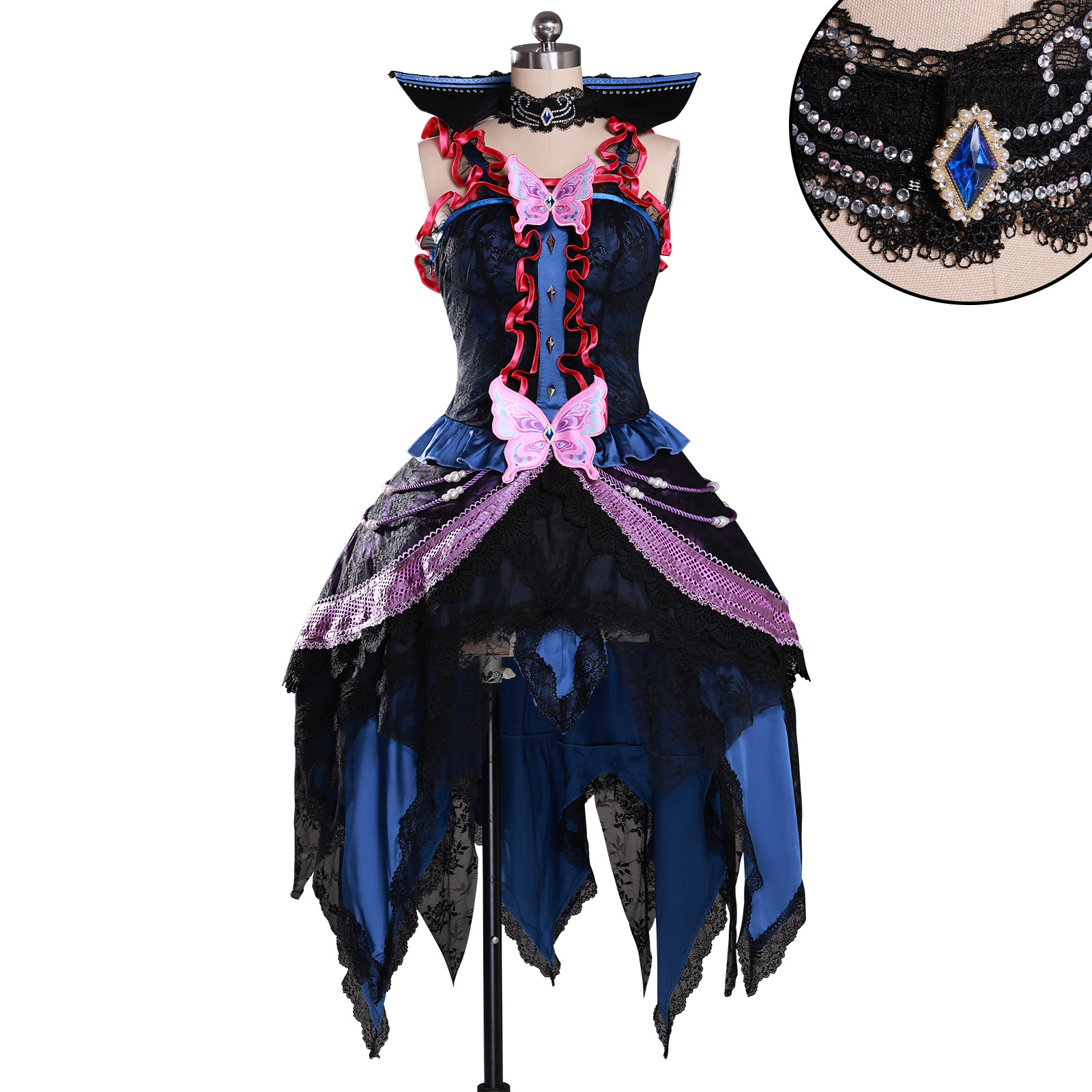 Fairy Dream Ye Luoli Cosplay Costume Contract White Light Glowing Gothic Dress Cosplay Anime Performance Outfit