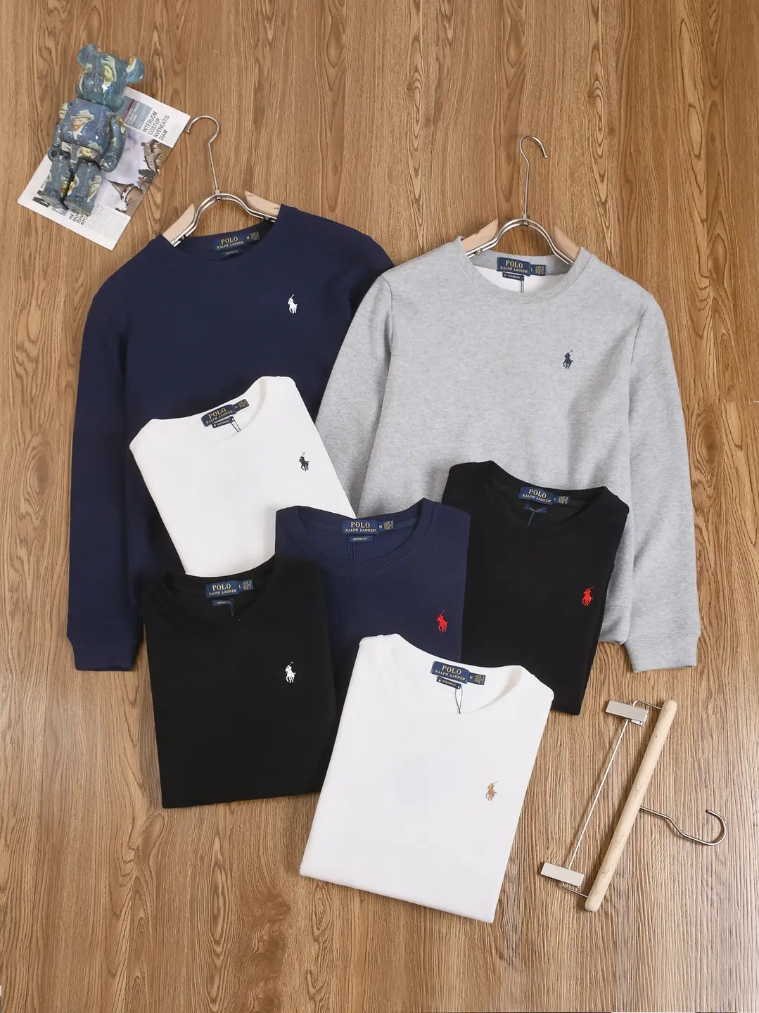 【 DX19 】 Spring and Autumn New Cotton Hoodie Round Neck Solid Color - POIU
