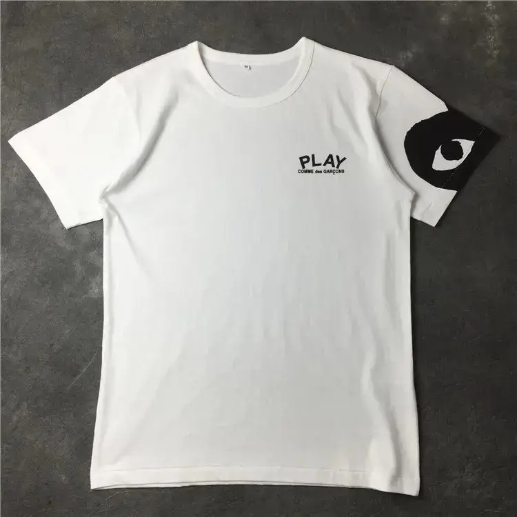 Comme des Garçons Play White T-Shirt with Eye Graphic