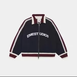 Retro stand-up collar loose casual sports windproof jacket