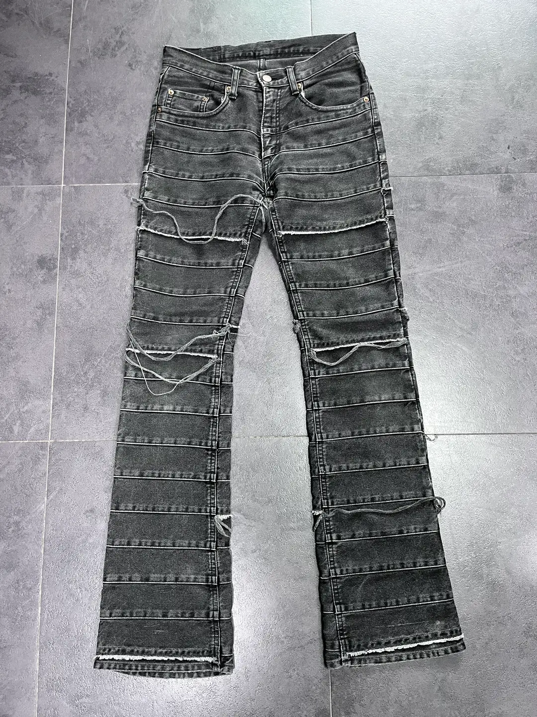 Hysteric Glamour tassel jeans black