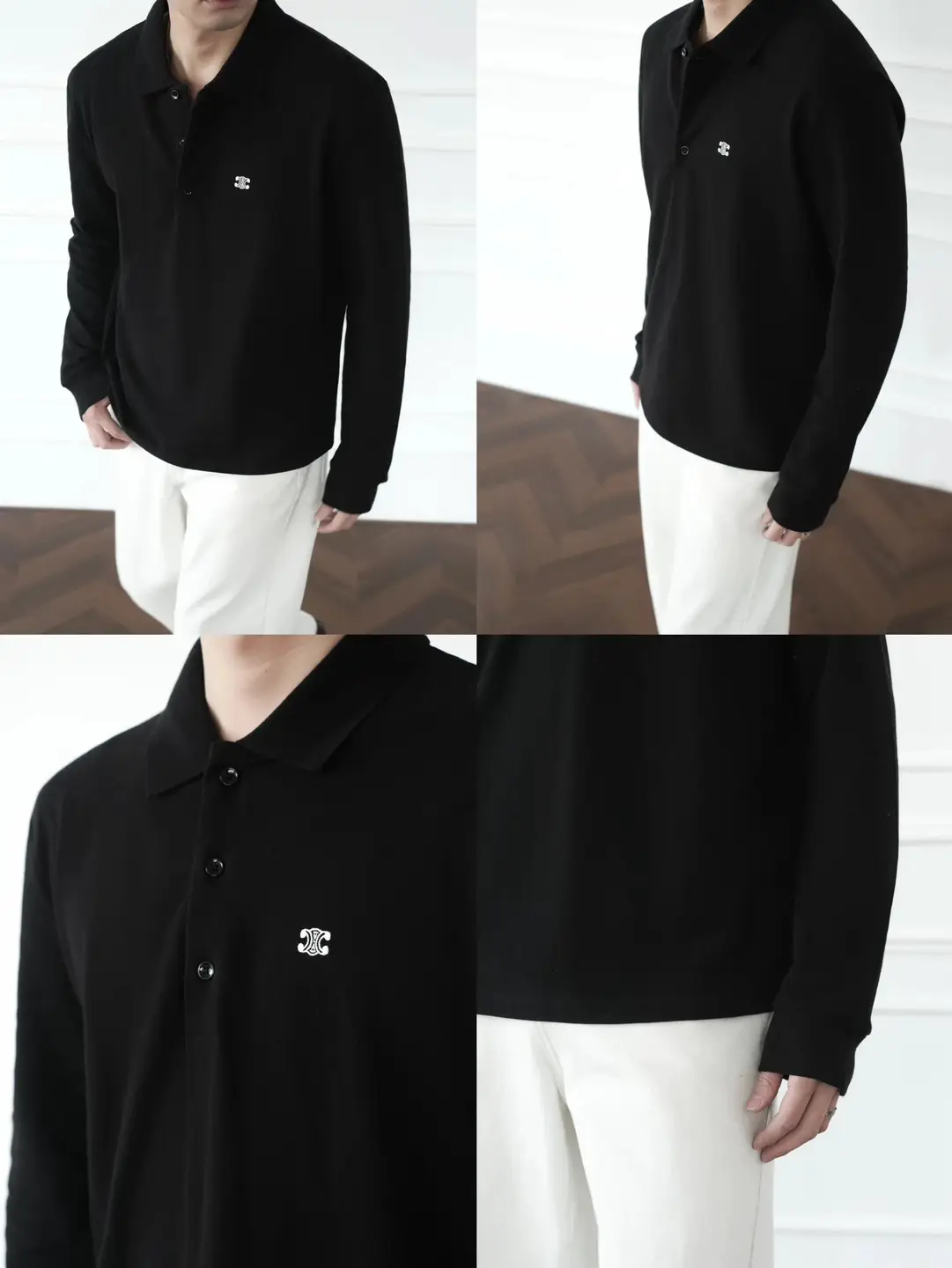 In Stock Cupid Club/Cupid 26ss Available Now C/E Pique Long Sleeve/Cuff Brushed Skin-Friendly Craft/Lustrous Cotton Weaving