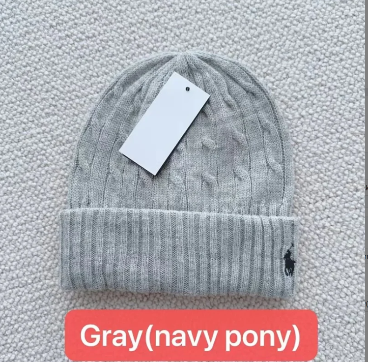 RL Wool knit hat beanie hat 毛线帽D