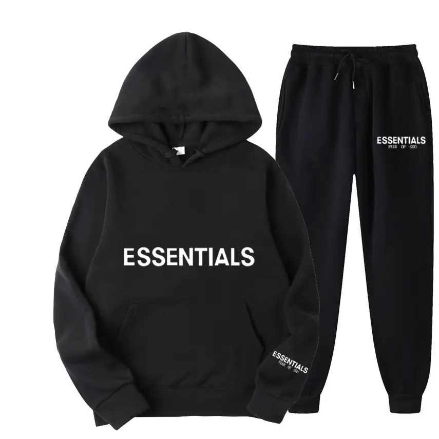 Men's Fleece-Lined Sweatshirt with European and American Sports Print, Hooded Sweatshirt with Double-Stitched Chest Logo, Women's Casual Suit