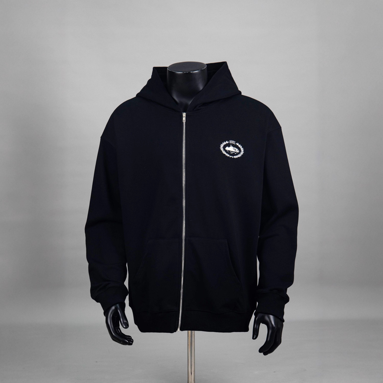 American Fashion Corteiz Alcatraz Printed Hooded Sweatshirt Men's and Women's Zipper Jacket