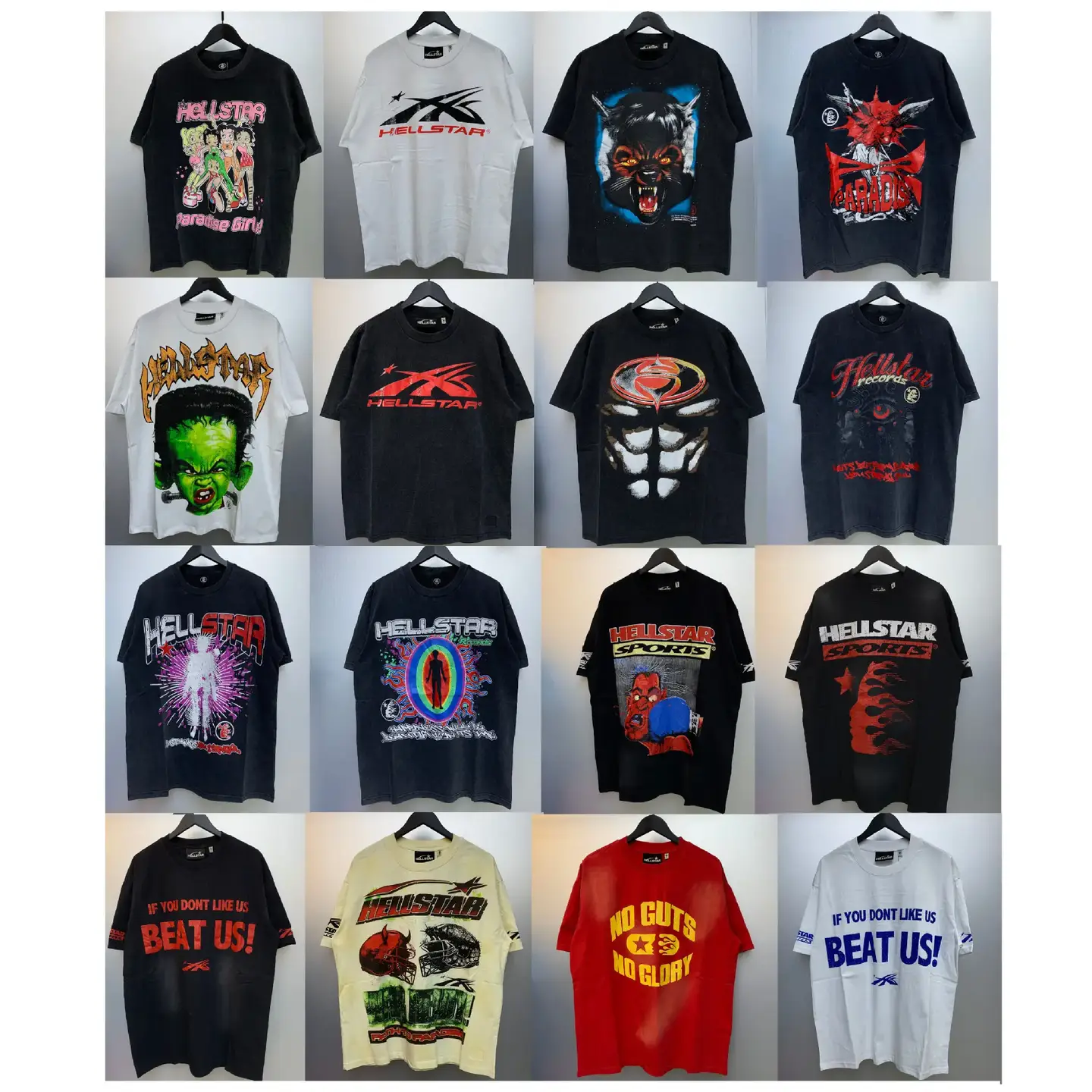Summer New European and American Fashion Brand Letter Printing Casual Retro Loose Short-sleeved T-shirt Men's and Women's Couples Same Short-sleeved T-shirt