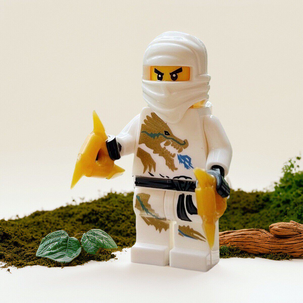 Ninjago Minifigure Njo018 Dragon Suit Zane Dx 2260 2171 Building Block Toy Foto QC de TAOBAO na Qualit.ly