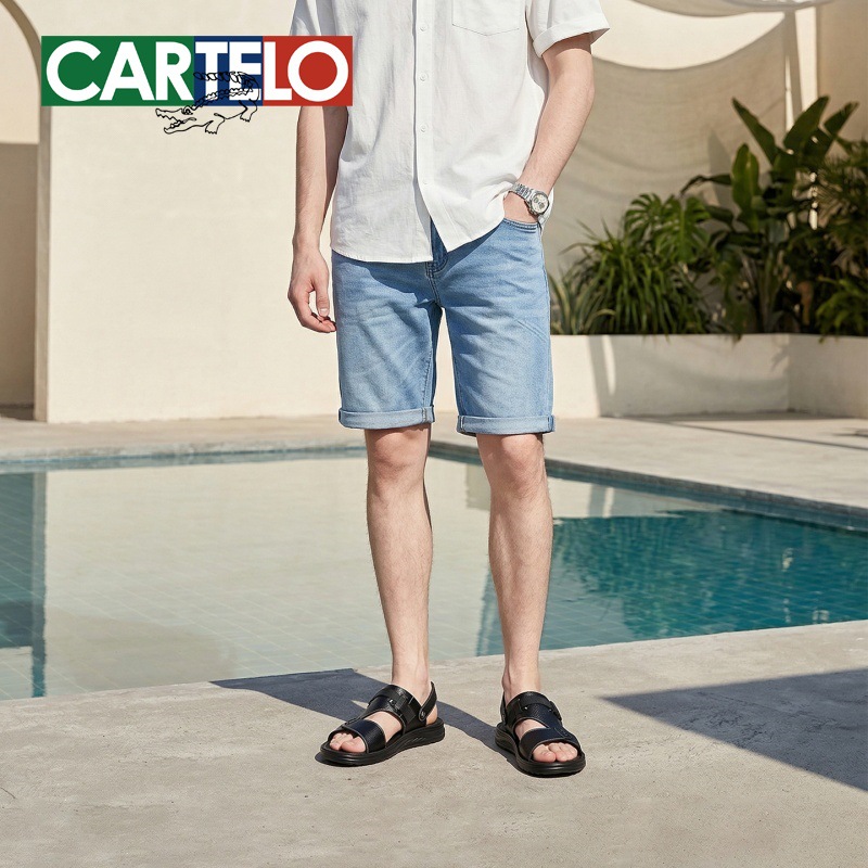 Cartelo Crocodile Sandals Men's 2026 New Popular Model Breathable Lightweight Men's Casual Outdoor Two-Way Beach Shoes