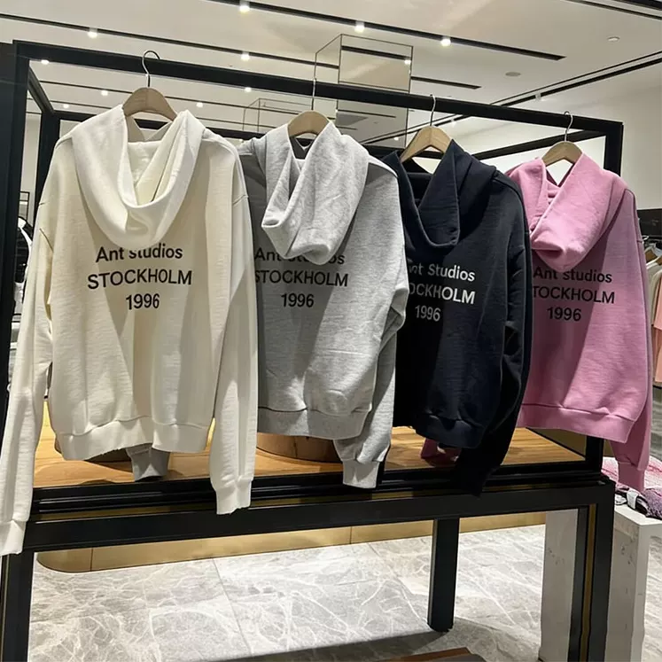 Share Favorite High Street Trendy Brand Vintage LOGO Letter Printed Long Sleeve Hoodie Unisex