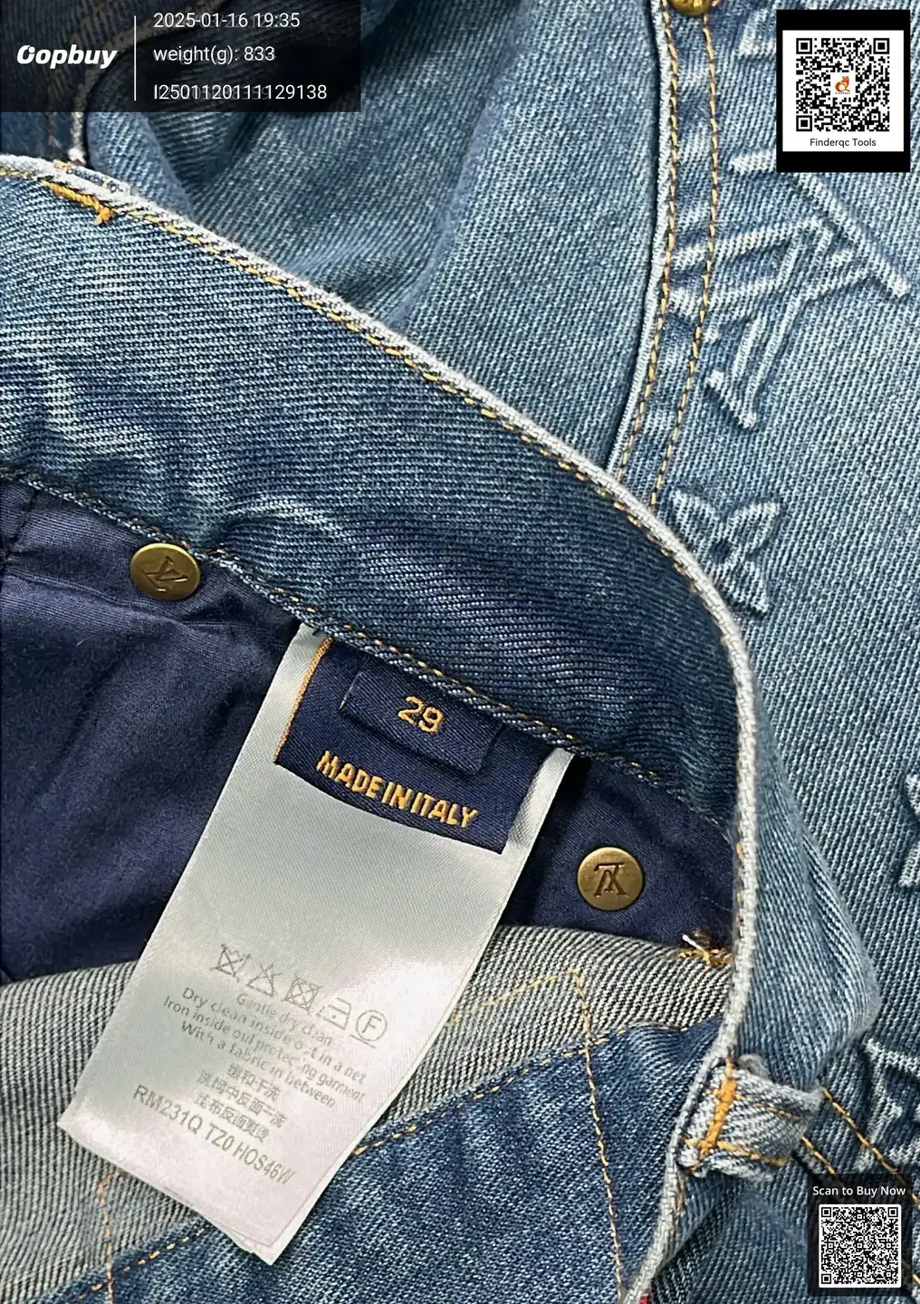 23ss European Station Trendy Brand Early Spring New Letter Embossed Embossed Jacquard Denim Fashion Trousers for Men and Women