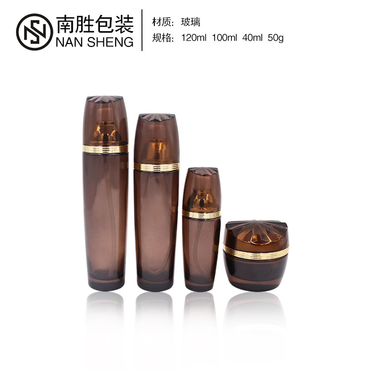 100ml Glass Bottle for Lotion, Bb Cream, Powder Pump Bottle, Facial Mask Cream Bottle, Glass Bottle, Pump Bottle, Cosmetics
