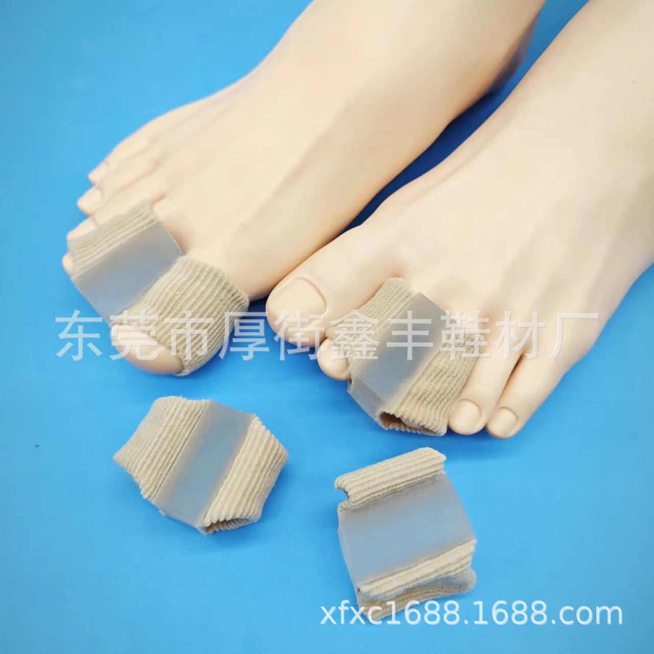 Cross-Border Toe Separator, Toe Overlap and Bunion Corrector, Fiber Anti-Wear Gel, Double-Hole Thumb Separator