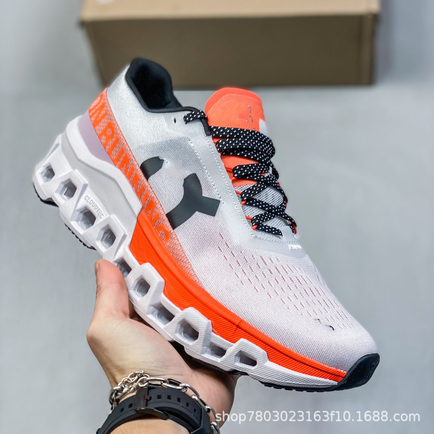 Putian Shoes Foreign Trade Cross-Border Couple Models for Men and Women Cloudmonster Little Monster on Running Sports Shoes Breathable