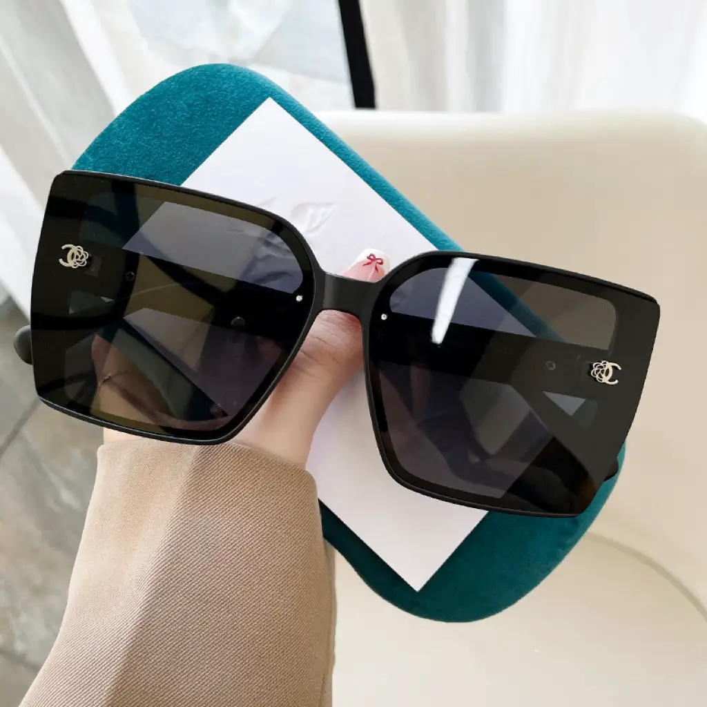 Lvаfgн New arrival Big Brand Sunglasses Hd Polarized Glasses Fashion Accessible Luxury Sunglasses Women's High-End Anti-Purple