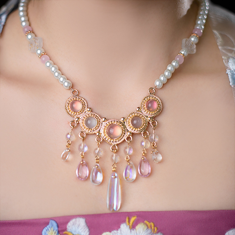 Antique Ming Style Tane Collar Ancient Chinese Clothing Accessories Necklace All-match Immortal Girl Tang Style Chebula Skirt New Soft Spot