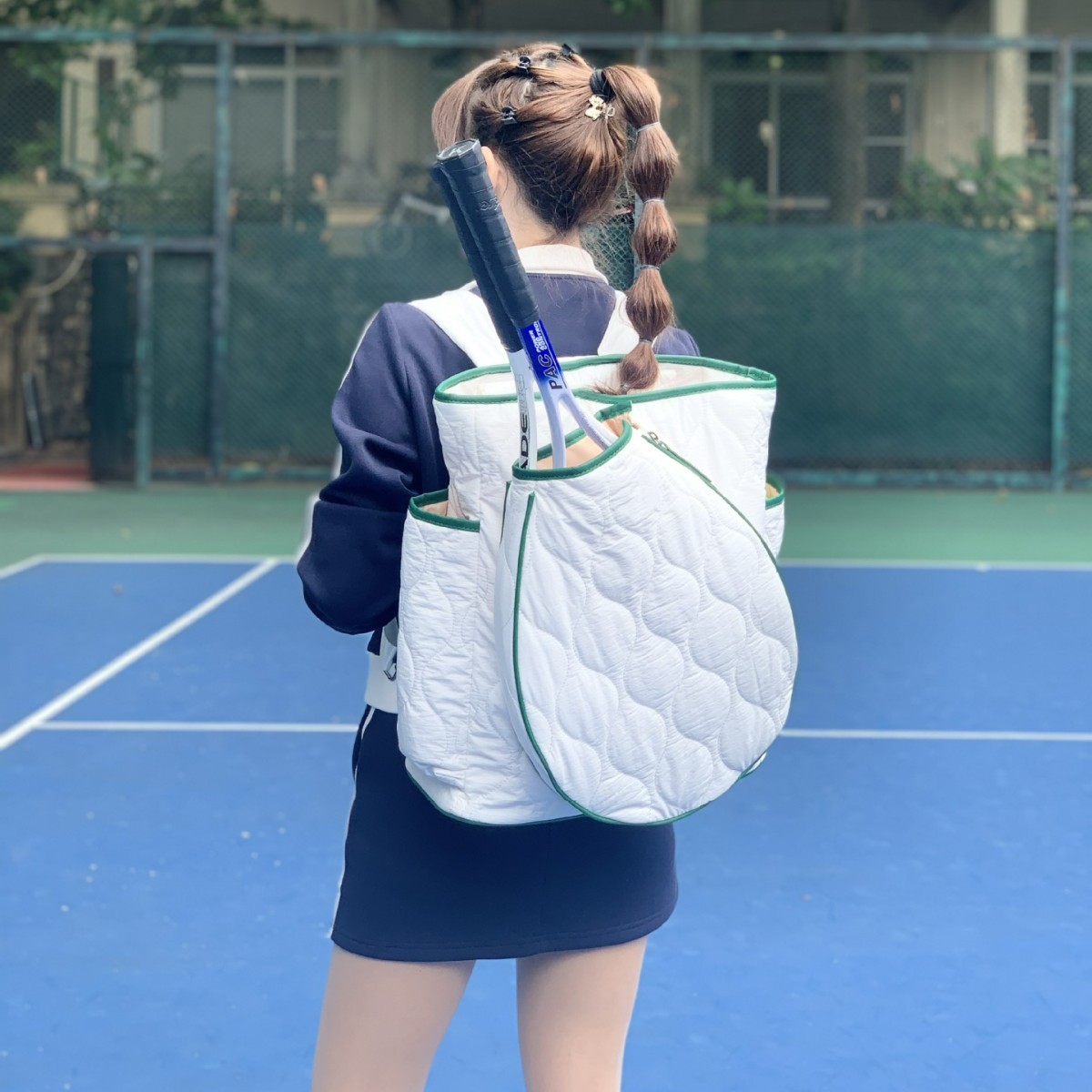 in stock Amazon waterproof tennis racket bag women's tennis bag portable messenger bag outdoor sports bag tennis racket bag