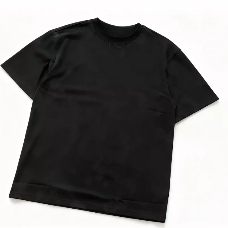Left embroidered hollow arrow bottom with denim intermittent layered Lewei two-color short sleeved shirt 66012021