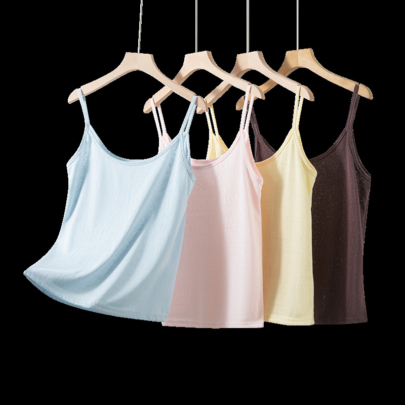 Summer New Style Small Fresh Breathable Hemp Cotton Camisole Women's Loose and Versatile Thin Outer Sleeveless Inner Shirt