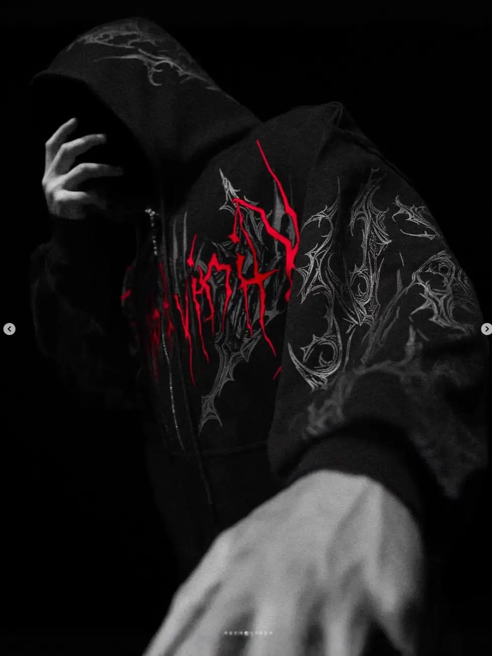 Breathedivinity American Trendy Brand Dark Style Sports Fitness Men's Sweatshirt High Street Autumn and Winter Jacket