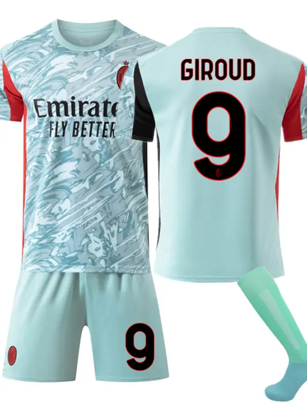 2526 Season Ac Milan Goalkeeper Club No. 10 Leo No. 11 Felix Jersey Sports Children's Football Uniform