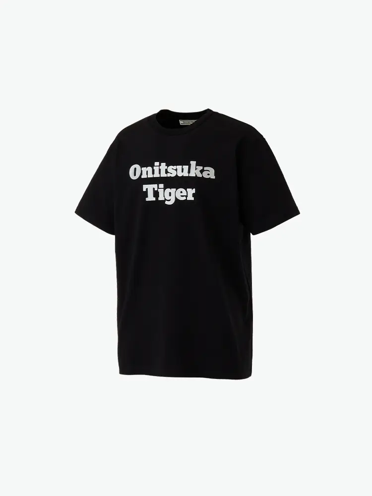 Onitsuka Tiger Onitsuka Tiger Men's and Women's Same Style Casual Easiest for Match Black White Short Sleeve T-shirt