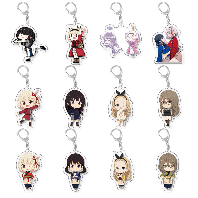Lycoris Recoil Licorice Secondary Cartoon Animation Surrounding Spot Acrylic Keychain