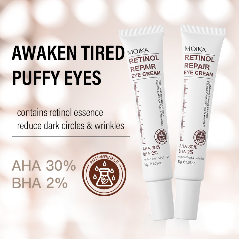 Foreign Trade Cross-Border Full English Version Eye Cream Retinol Eye Cream Repair and Improvement, Reduce Dark Circles and Fine Lines, Wholesale Oem