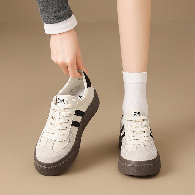 Zhr Retro Casual Color-Blocking German Training Shoes 2026 Spring New Model Comfortable Versatile Ultra-Light Soft-Soled Casual Shoes