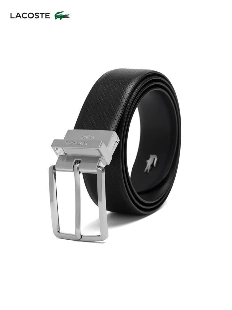 Lacoste French Crocodile Men Autum Fashion Minimalist Business Work Clothing Leather Belt Belt | Rc4097
